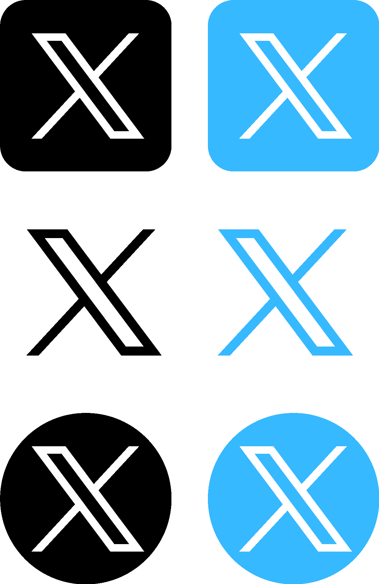 Twitter X Pack Logo Vector (.Ai .PNG .SVG .EPS Free Download)