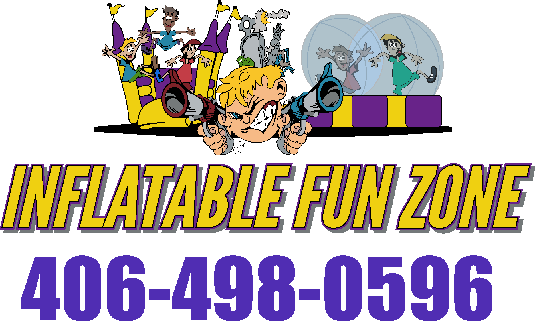 Inflatable Fun Zone Logo Vector (.Ai .PNG .SVG .EPS Free Download)