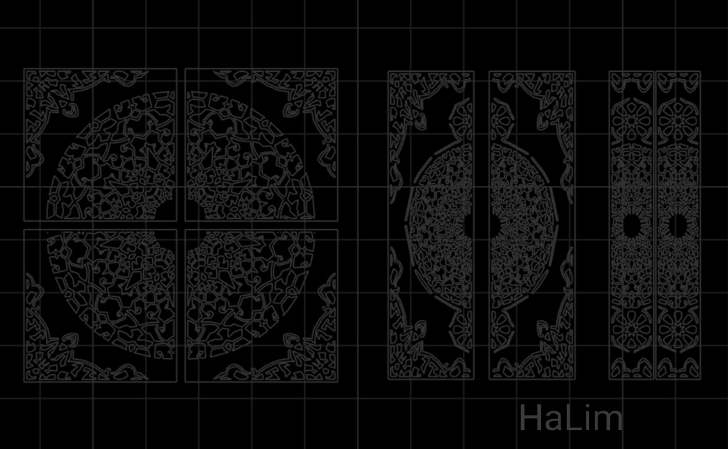 Islamic Pattern Door CDR File Vectors File