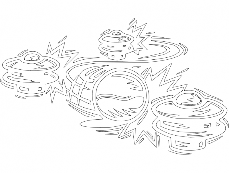 Pinball Board Game Template DXF File Free Download Vectors File