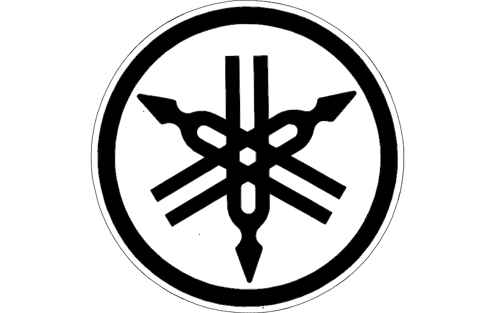 Yamaha Logo Vector 2 Free Vector DXF File Vectors File