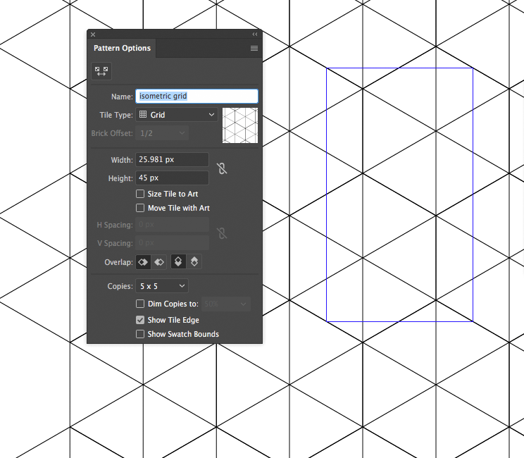 Isometric Grid Pattern in Adobe Illustrator How to