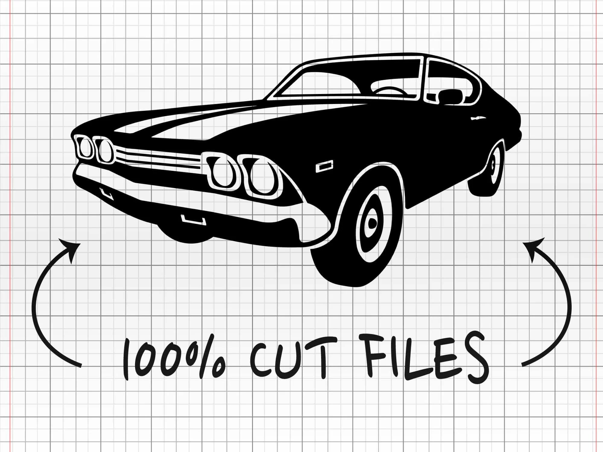 Muscle Cars Vector SVG, Car SVG, Classic car SVG, Sports car