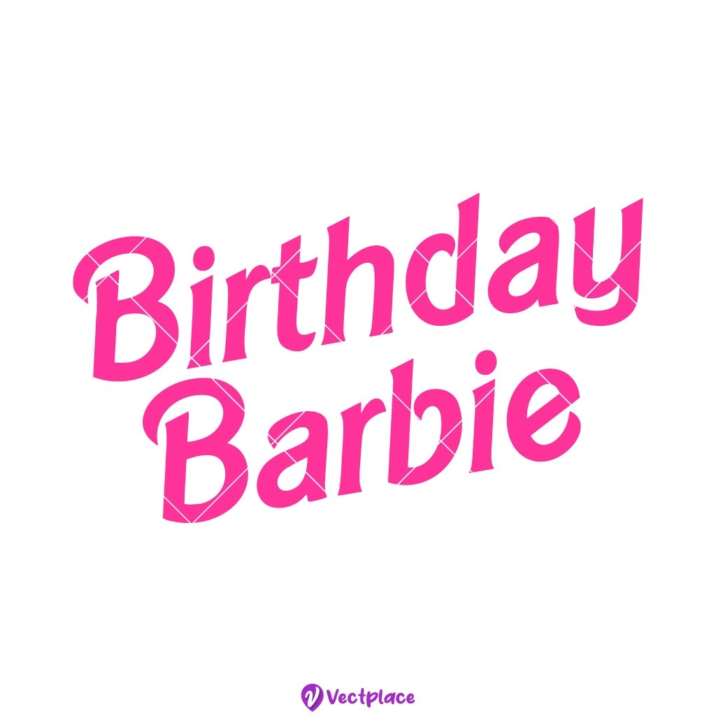 Free Birthday Barbie SVG - Vectplace