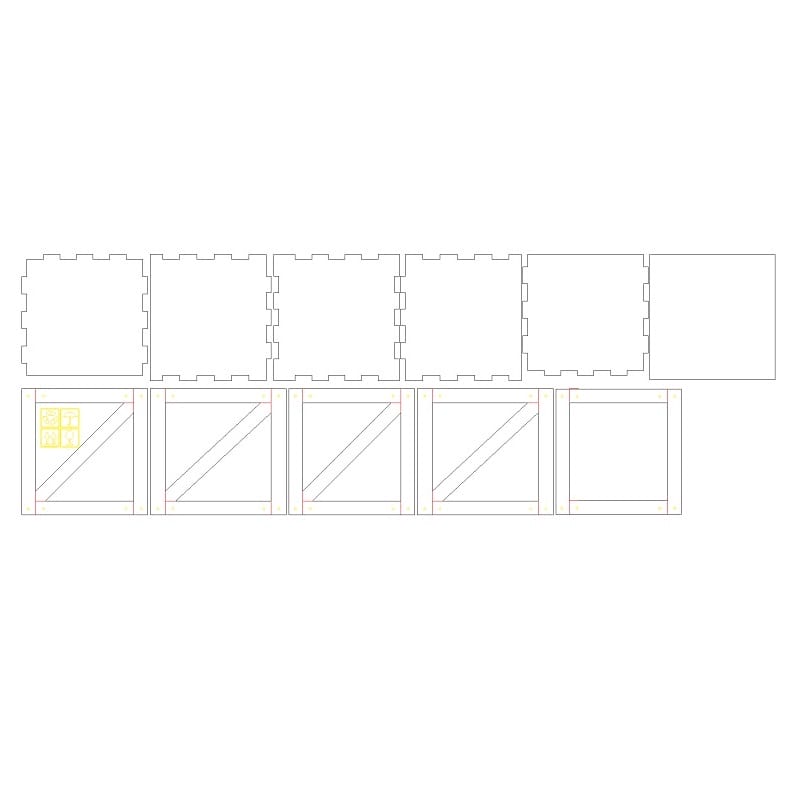 Solid Gift Packaging Box Laser Cut CDR File Free Download Vecty