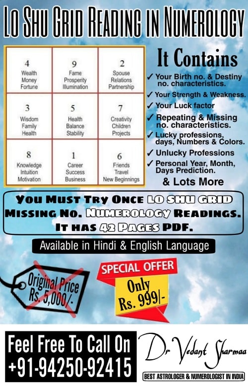 LO Shu Grid Reading in Numerology Dr Vedant Sharmaa