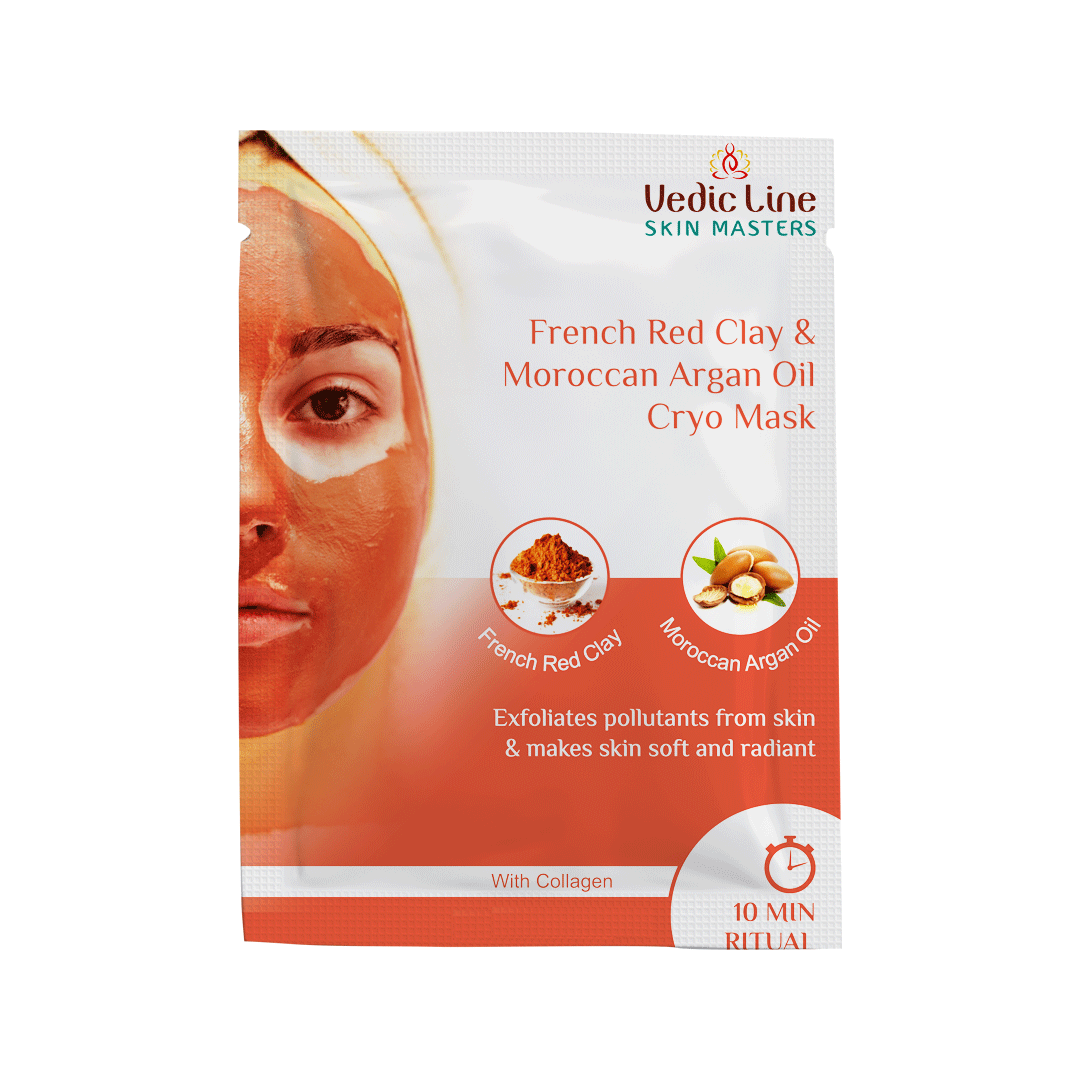 French red clay benefits & Vedicline French Red Clay Cryo Mask
