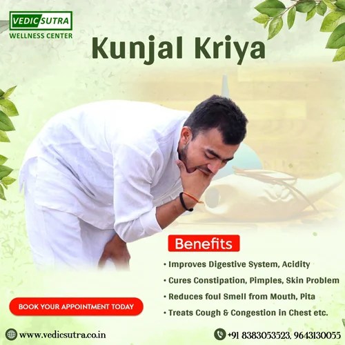 Kunjal Kriya And Its Benefits Vedic Sutrra Wellness Center