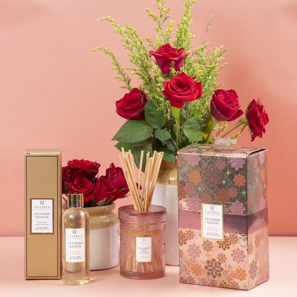 "Victorian Tea Rose Reed Diffuser Décor Home Fragrances"