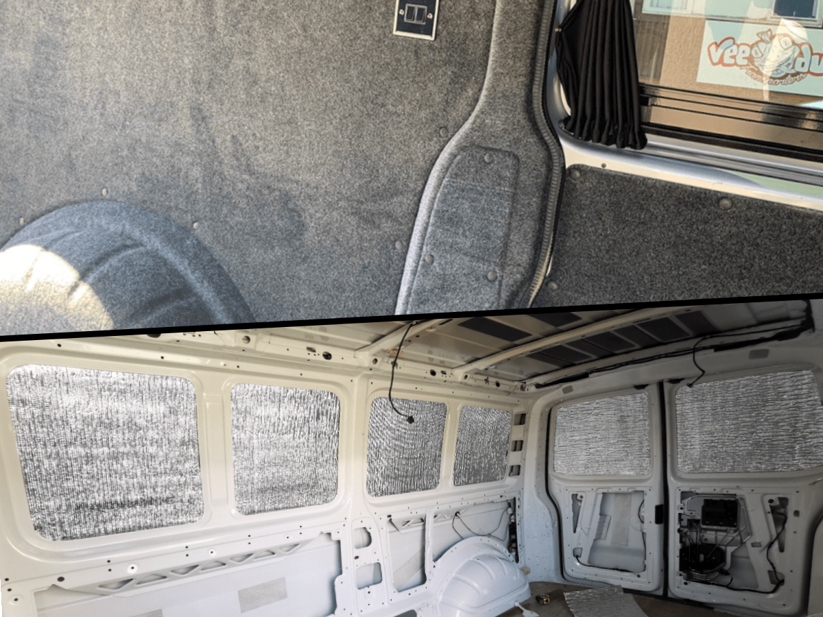 VW Transporter Conversion Kit Lining Carpet, Insulation & Adhesives