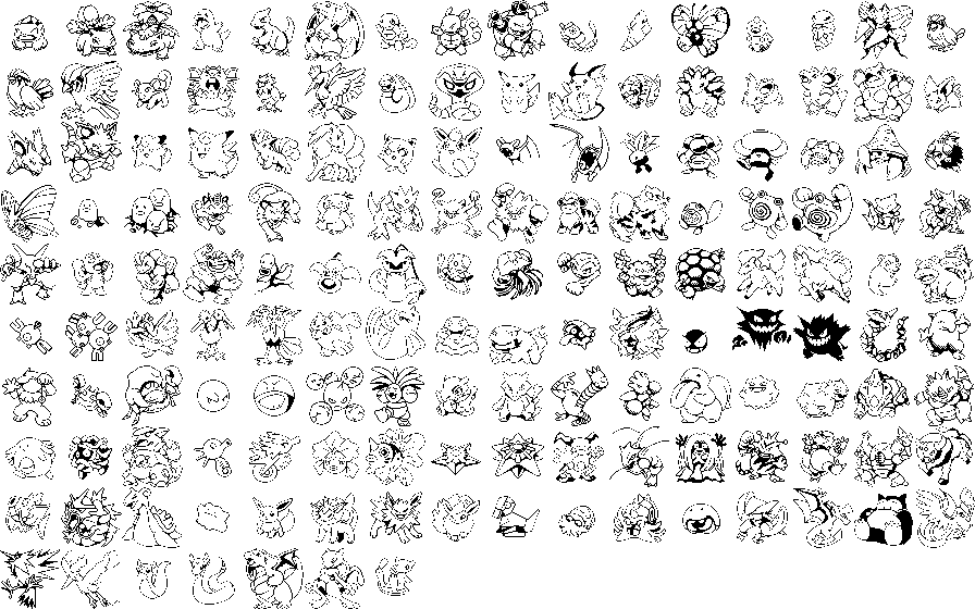White Colored Pokemon