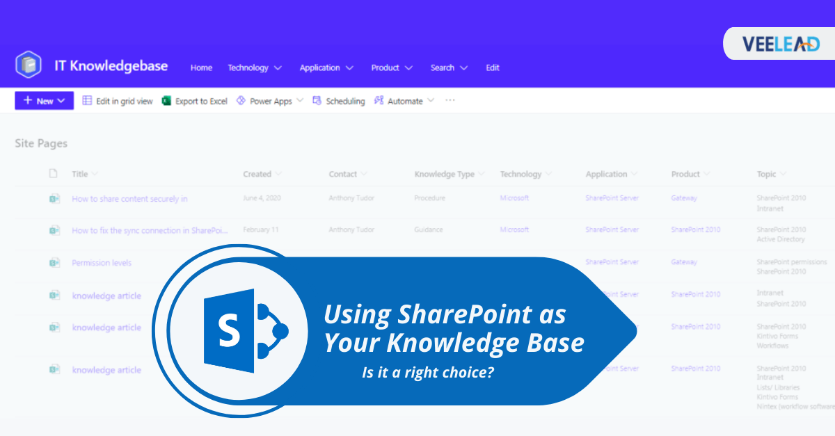 Using SharePoint as Your Knowledge Base Is It a Right Choice