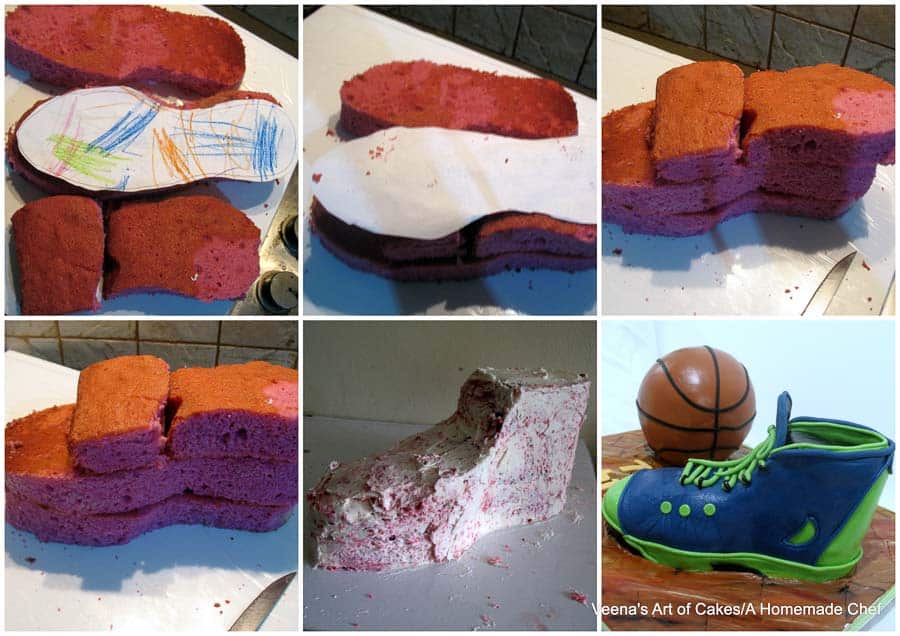 Tennis Shoe Cake Template