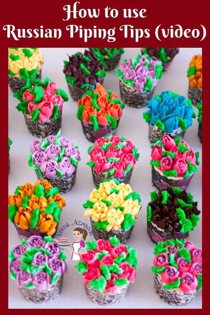 Russian Piping Tips Tutorial Buttercream Flowers Veena Azmanov
