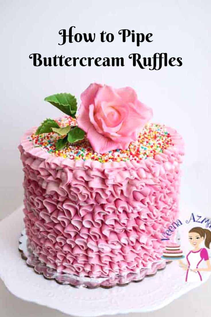 Buttercream Ruffles Cakes Cake Decorating Tutorials Veena Azmanov