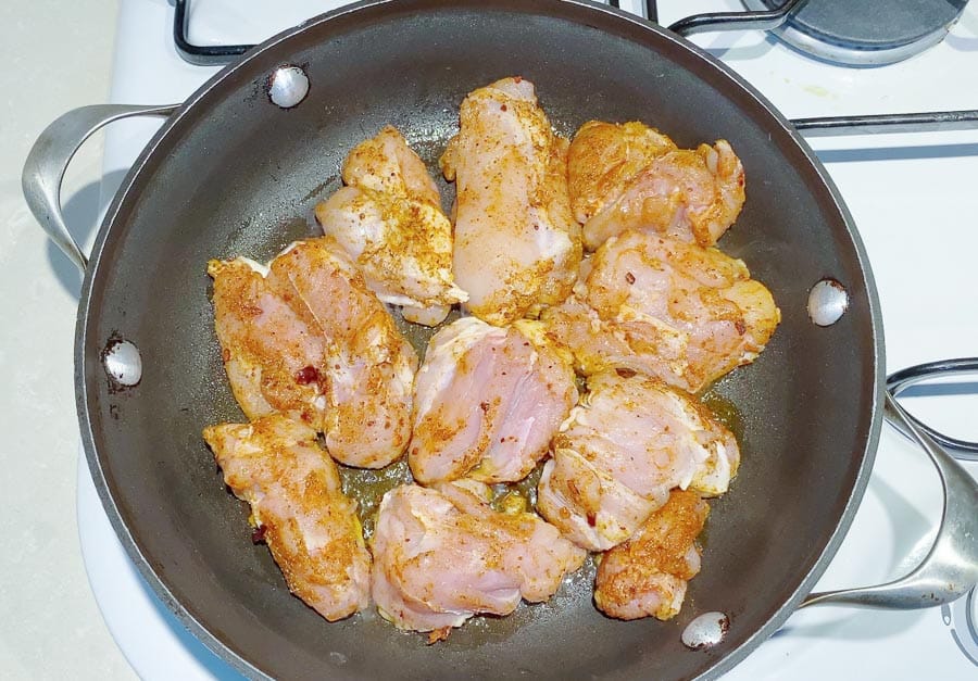 Turmeric Rice Pilaf with Chicken and Peas Veena Azmanov