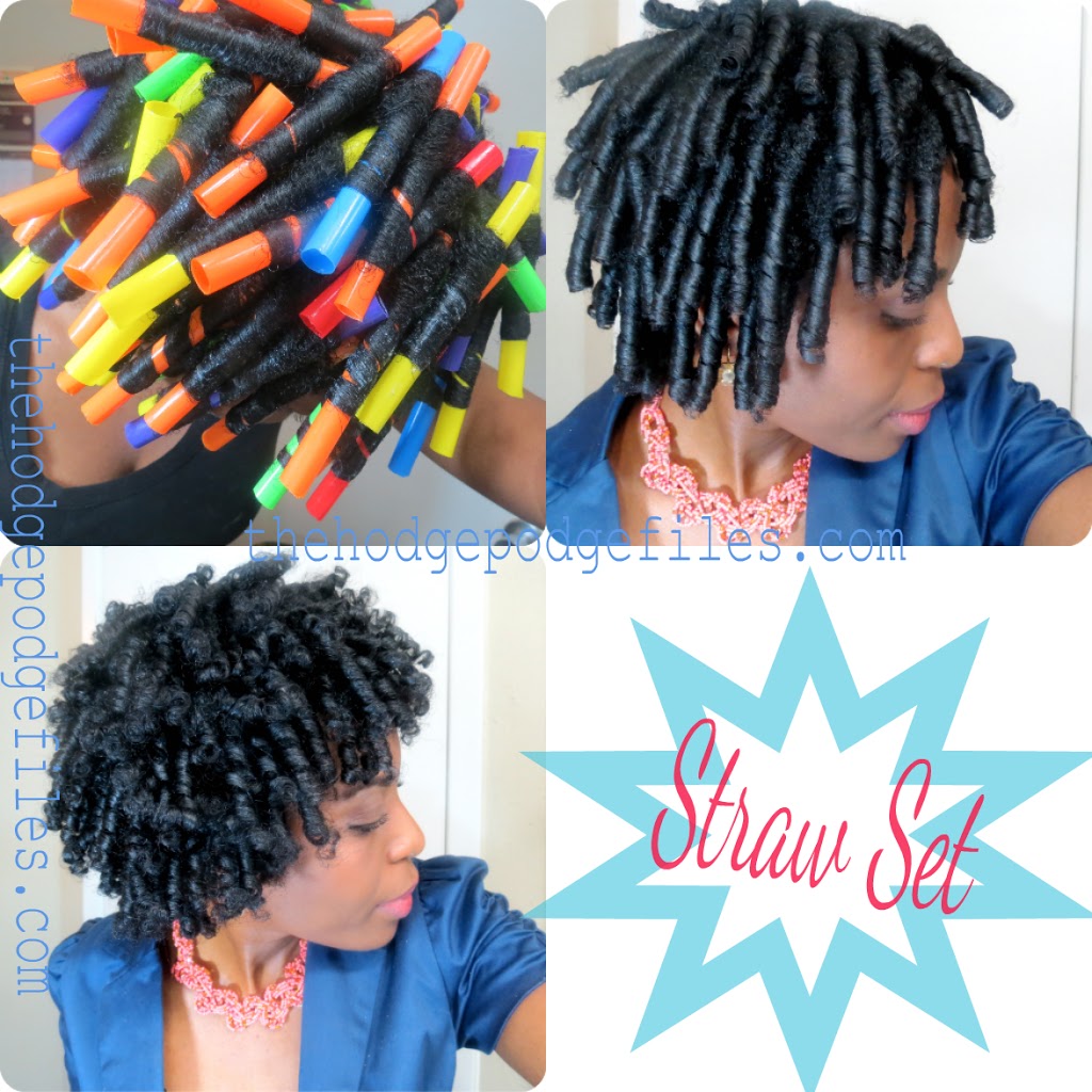 Straw Set on Natural Hair VeePeeJay