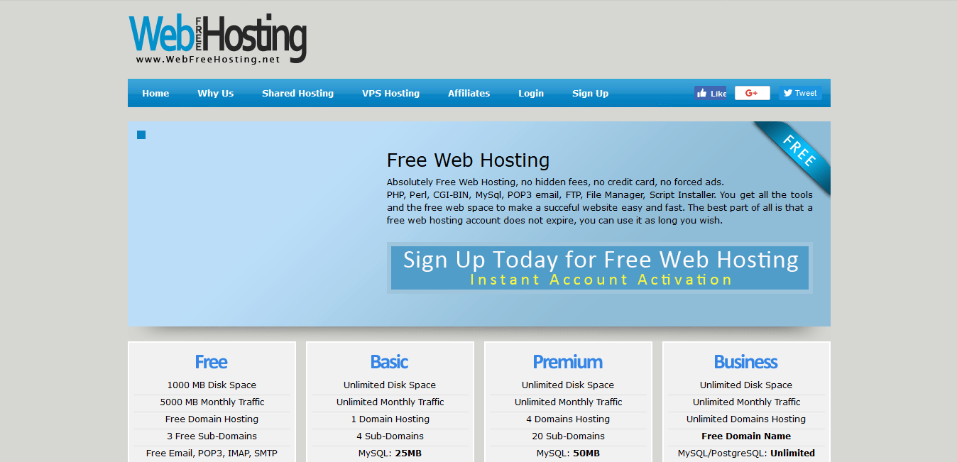 Domain Web Hosting Free