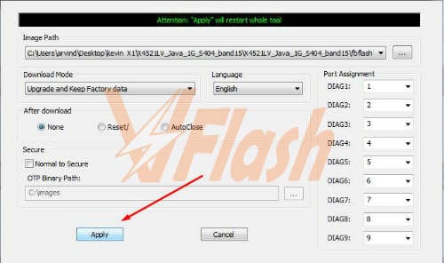 Cara Flash Advan S4D Firmware via Multi