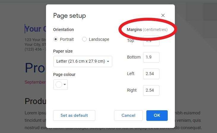 How to Switch From Inch to Centimeter in Google Docs Vegadocs