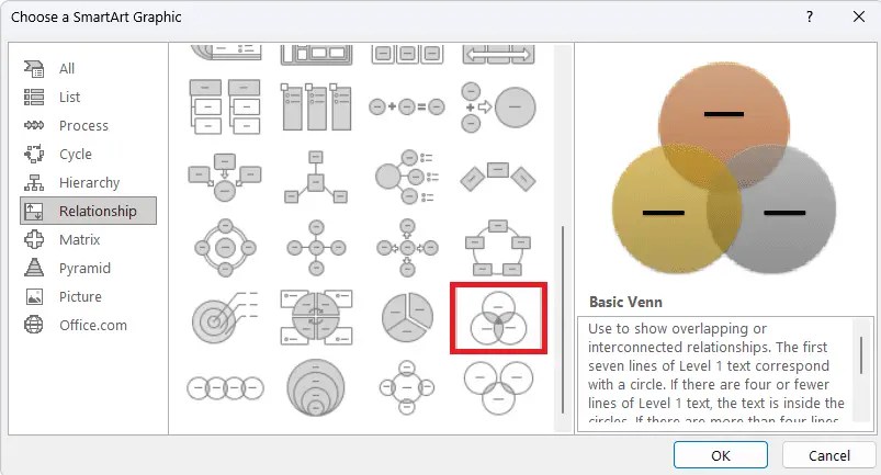 How to Create and Design Venn Diagrams in Microsoft Word - Vegadocs