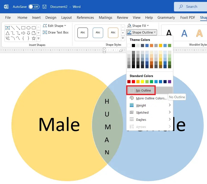 How to Create and Design Venn Diagrams in Microsoft Word - Vegadocs