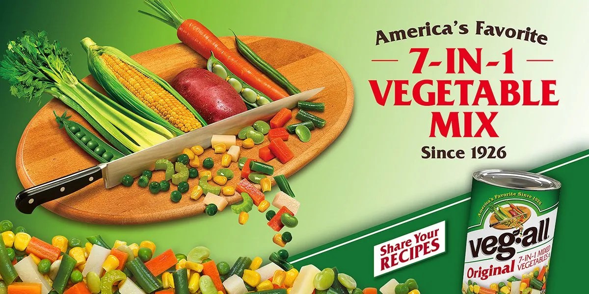 VegAll America's Favorite 7 Vegetable Mix Since 1926