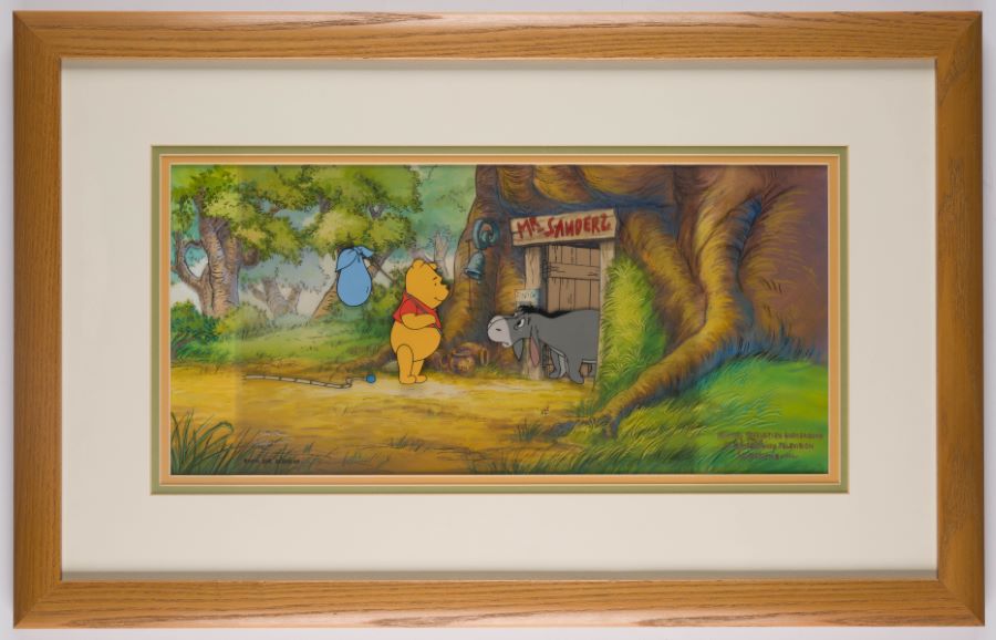 New Adventures of Winnie the Pooh Production Cel & Background ID