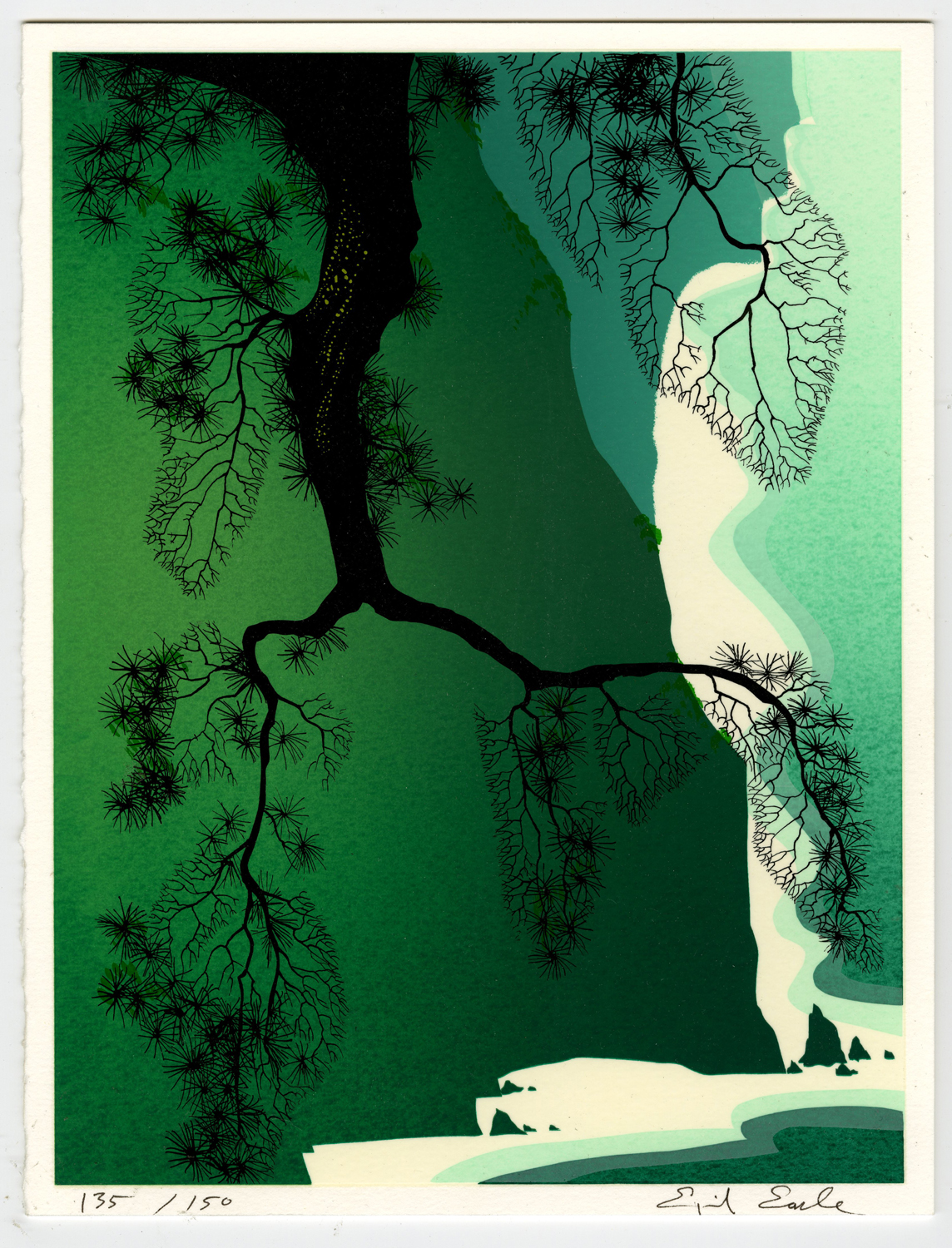 Eyvind Earle Christmas Cards Eyvind Earle Christmas Card ID aprearle5499 Van Eaton Galleries
