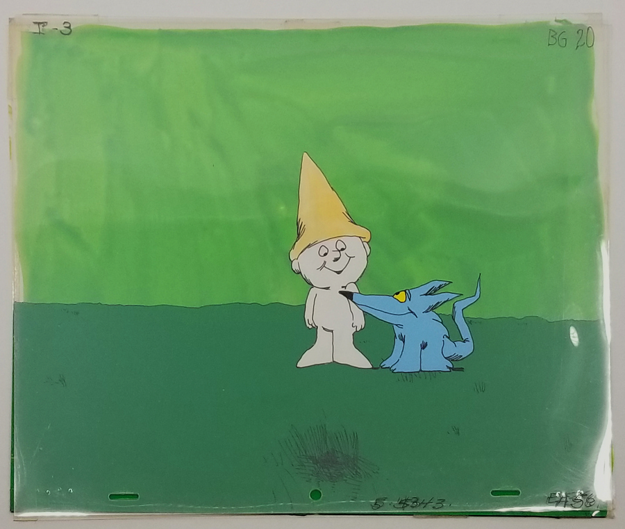 The Point Production Cel and Background ID