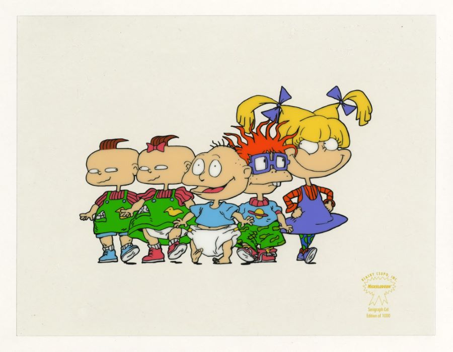 Rugrats Tommy, Chuckie, Angelica, Phil, and Lil Limited Edition Sericel