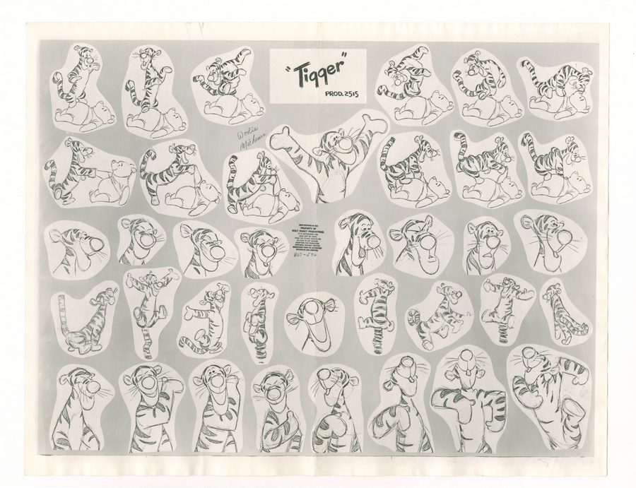 Winnie The Pooh Character Model Sheets