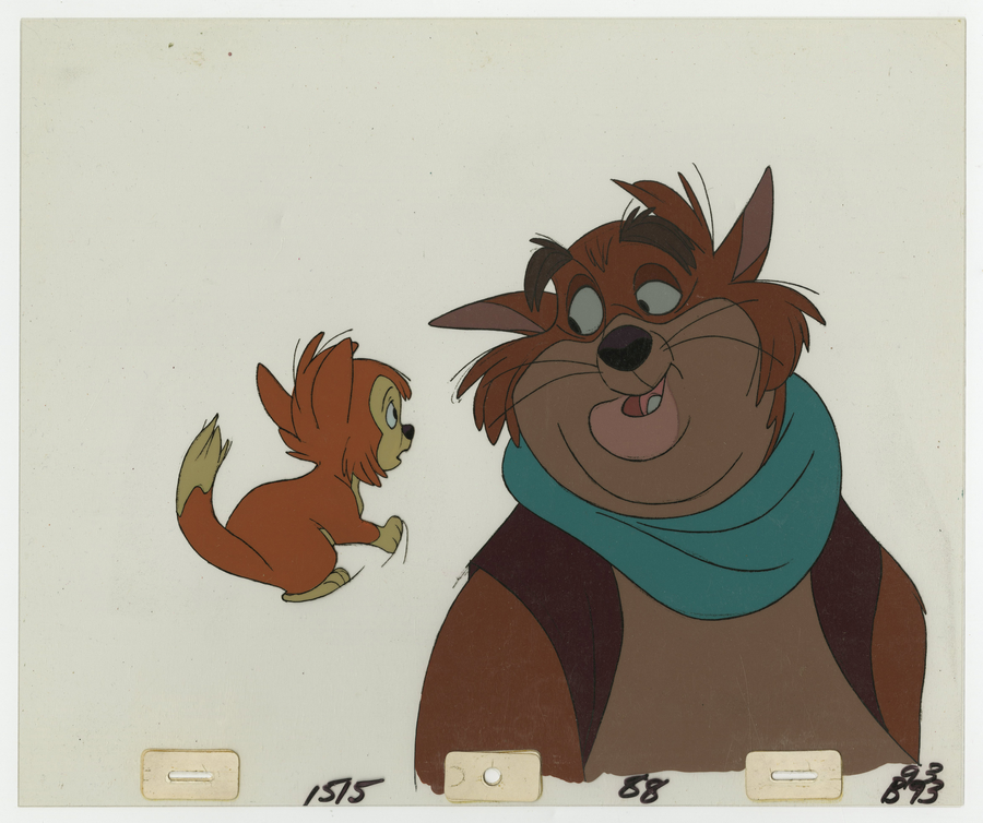 Banjo the Woodpile Cat Production Cel & Background ID junbanjo18041