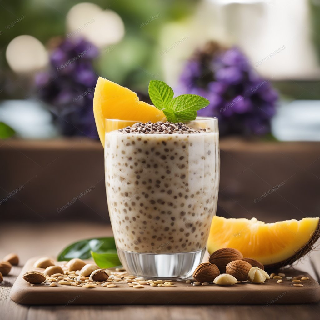 Luscious Chia Pudding Recipe with Trader Joe's Chia Seeds, Coconut Beverage, Fresh Fruit