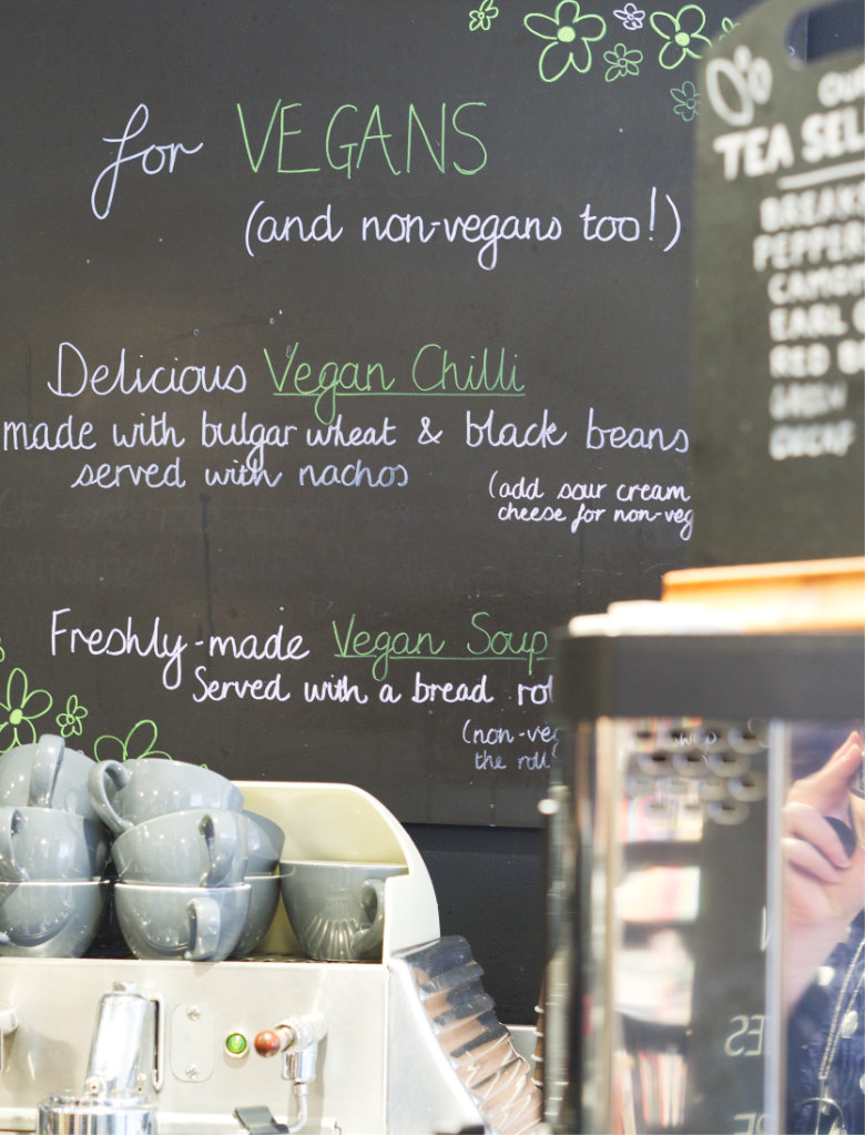 Café W at Waterstones Vegan Edinburgh
