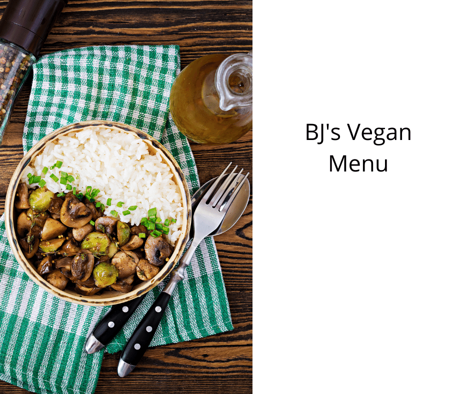 BJ's Vegan Menu Vegan Freaks