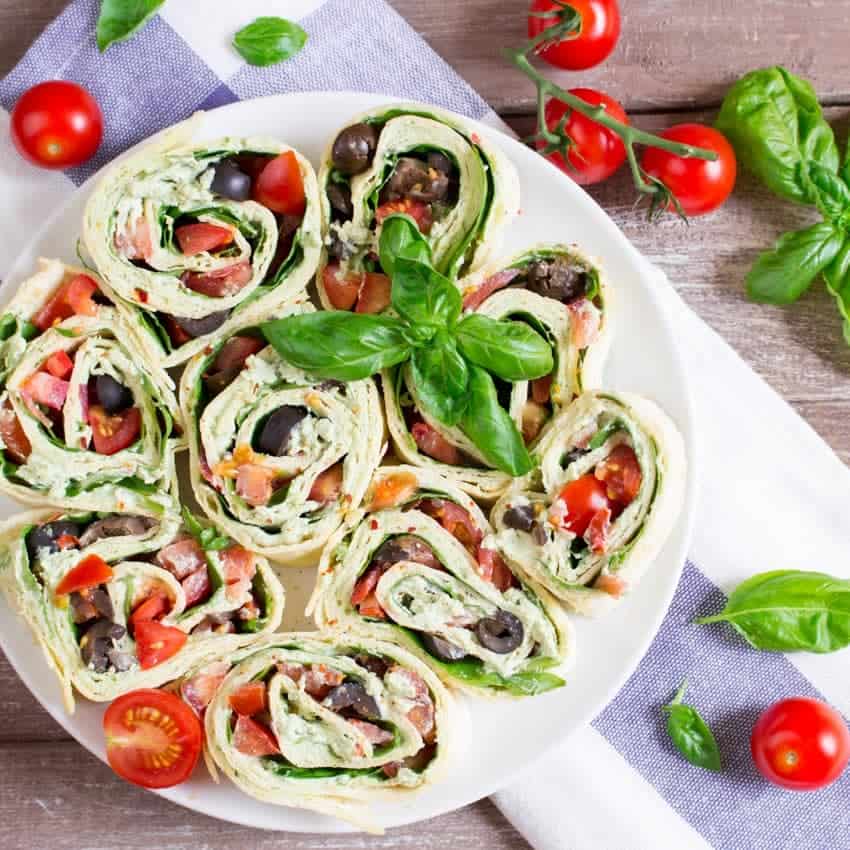 Vegane Basilikum Ricotta Wraps Vegan Heaven