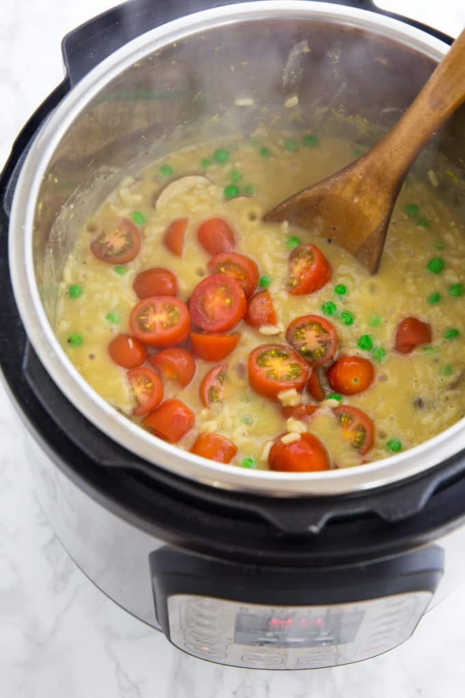 Instant Pot Risotto with Mushrooms Vegan Heaven