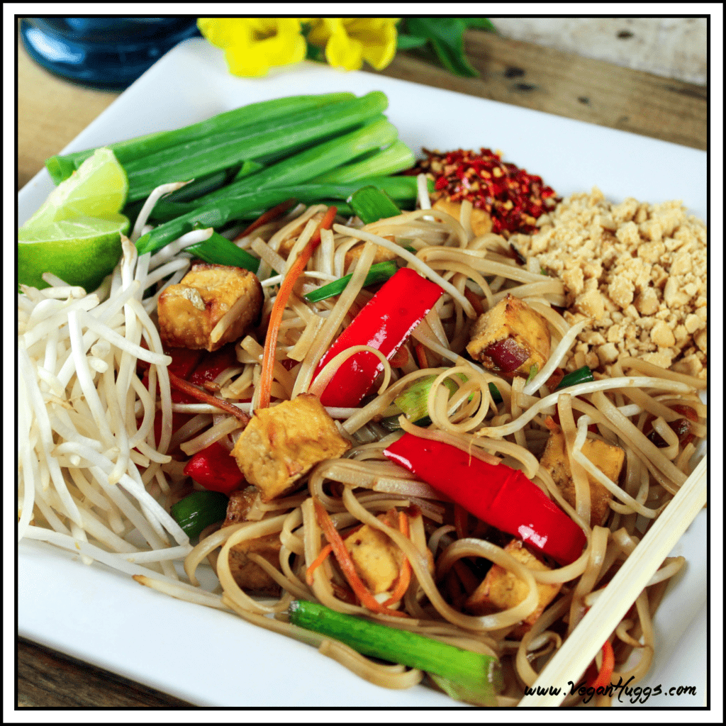Sweet & Spicy Vegan Pad Thai Vegan Huggs