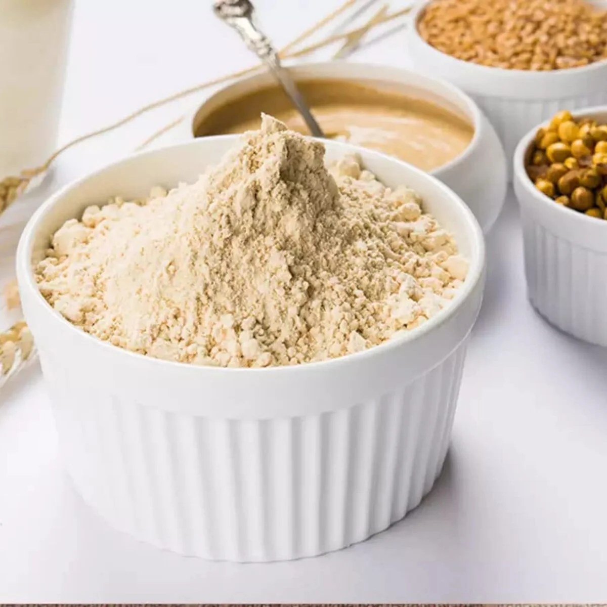 Veganic Sattu Jau Barley Flour Jau Atta Pure Fibrous Barley Jau Ka Satu