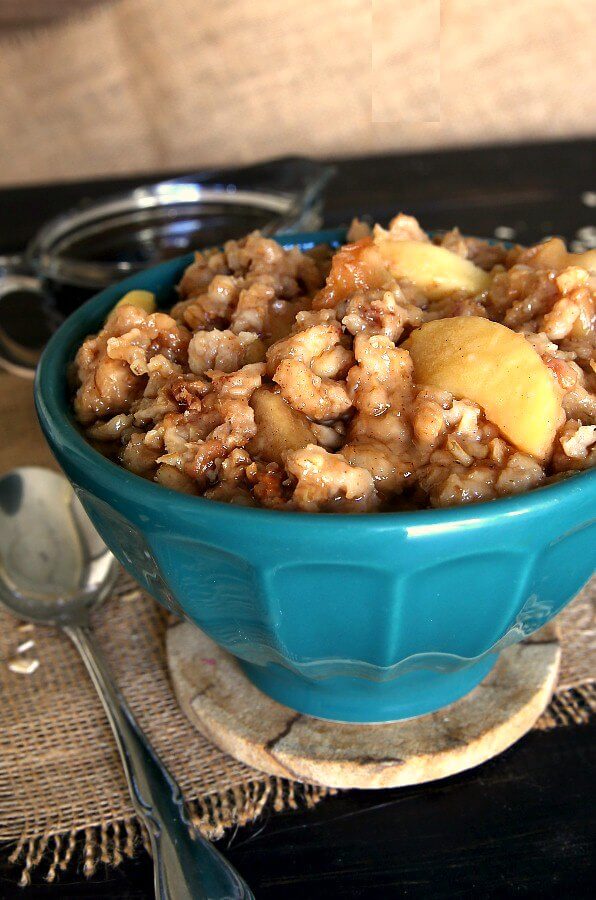 Apple Cinnamon Oatmeal Recipe Crockpot Vegan in the Freezer