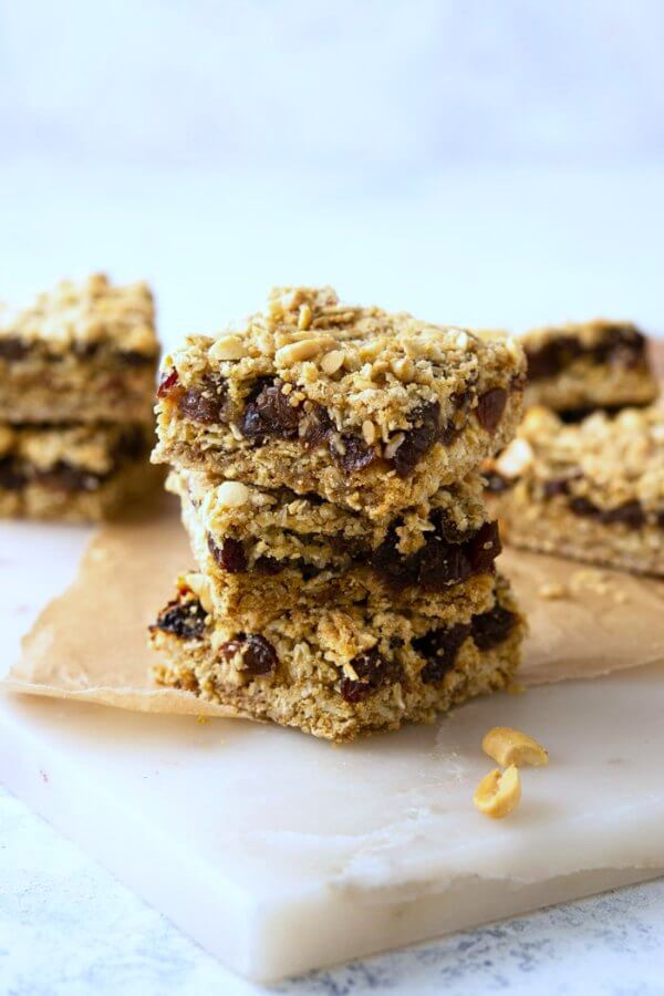 Oatmeal Raisin Bars Recipe Vegan in the Freezer