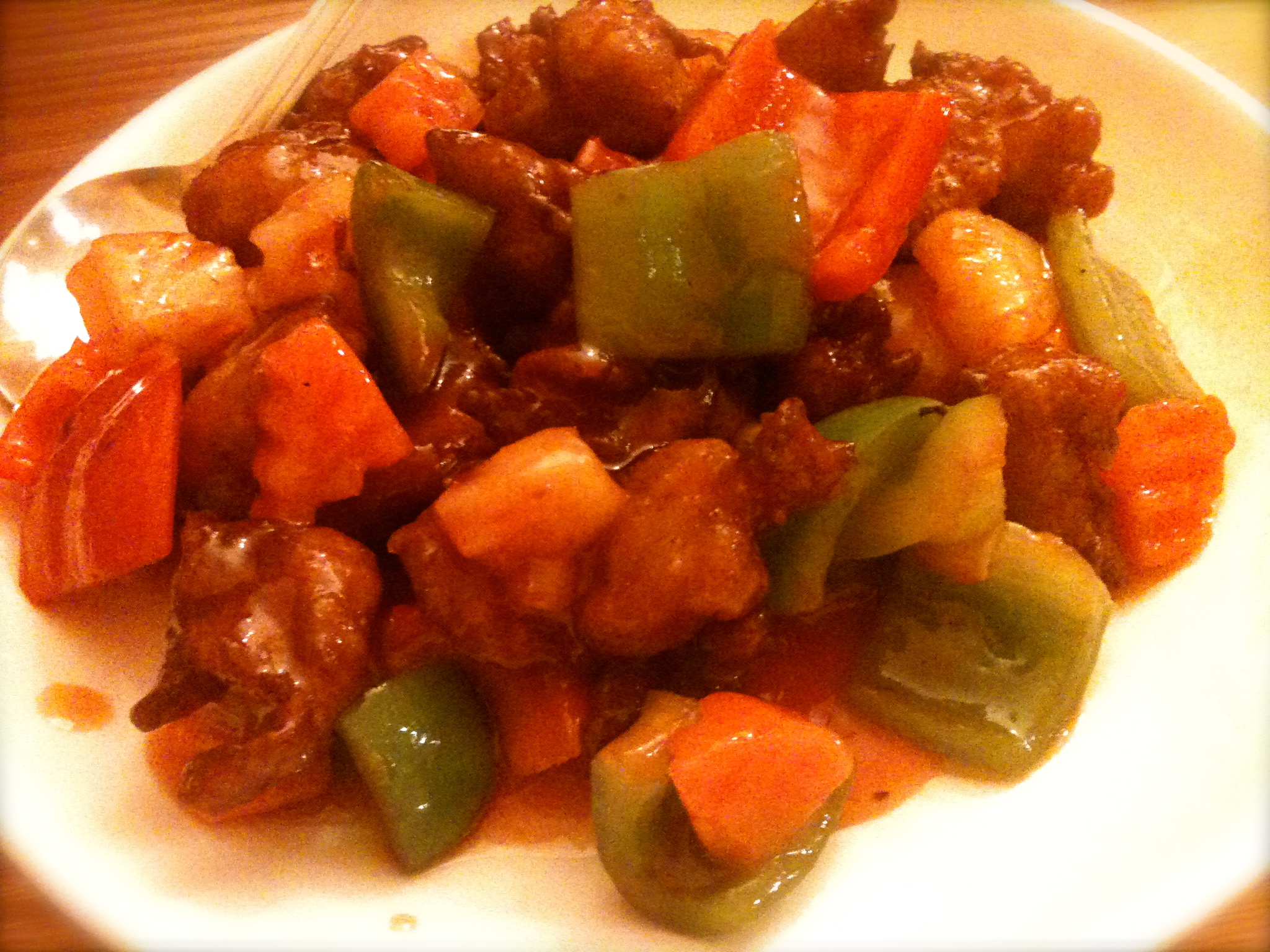 vegetarian sweet and sour chicken