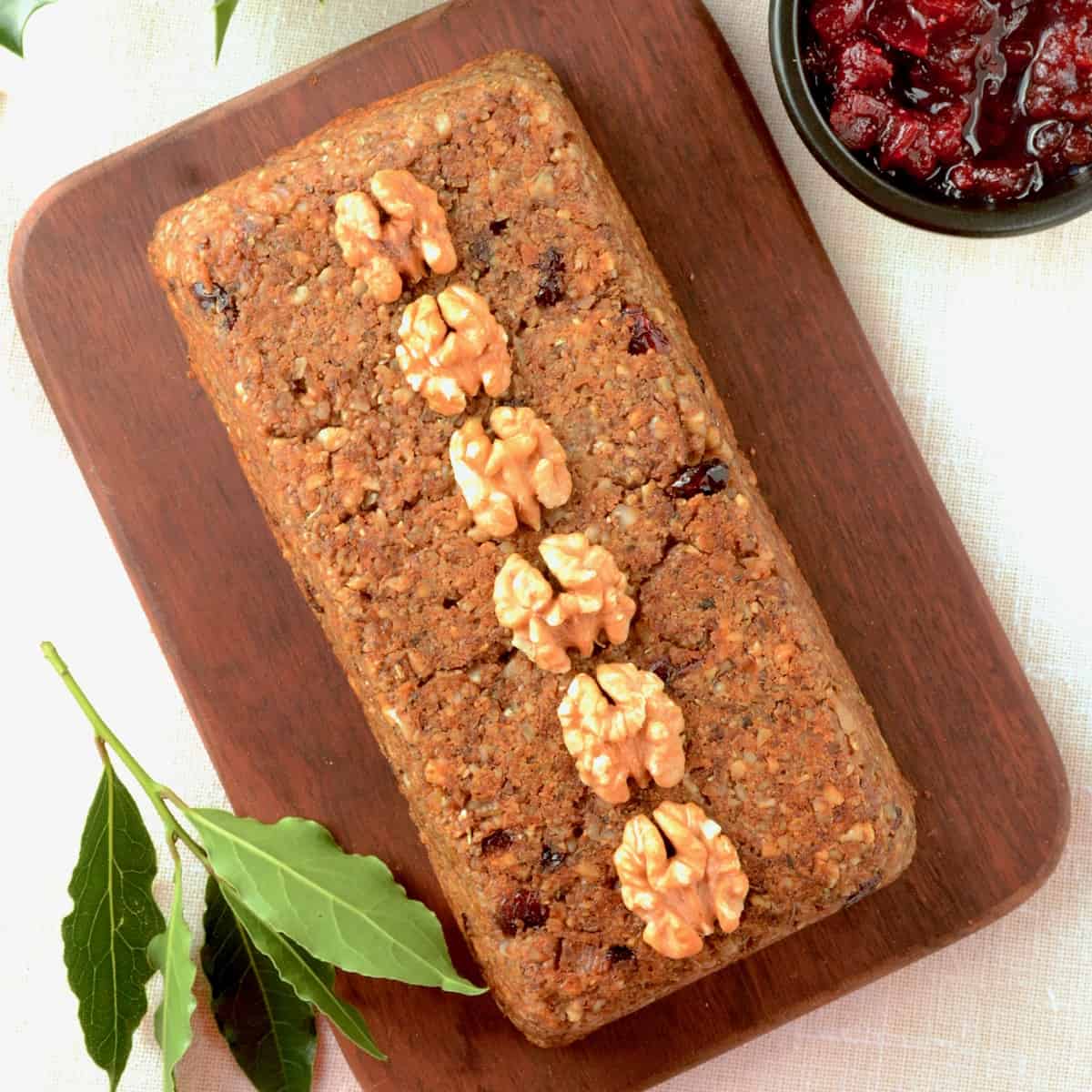 Easy Nut Roast Vegan on Board