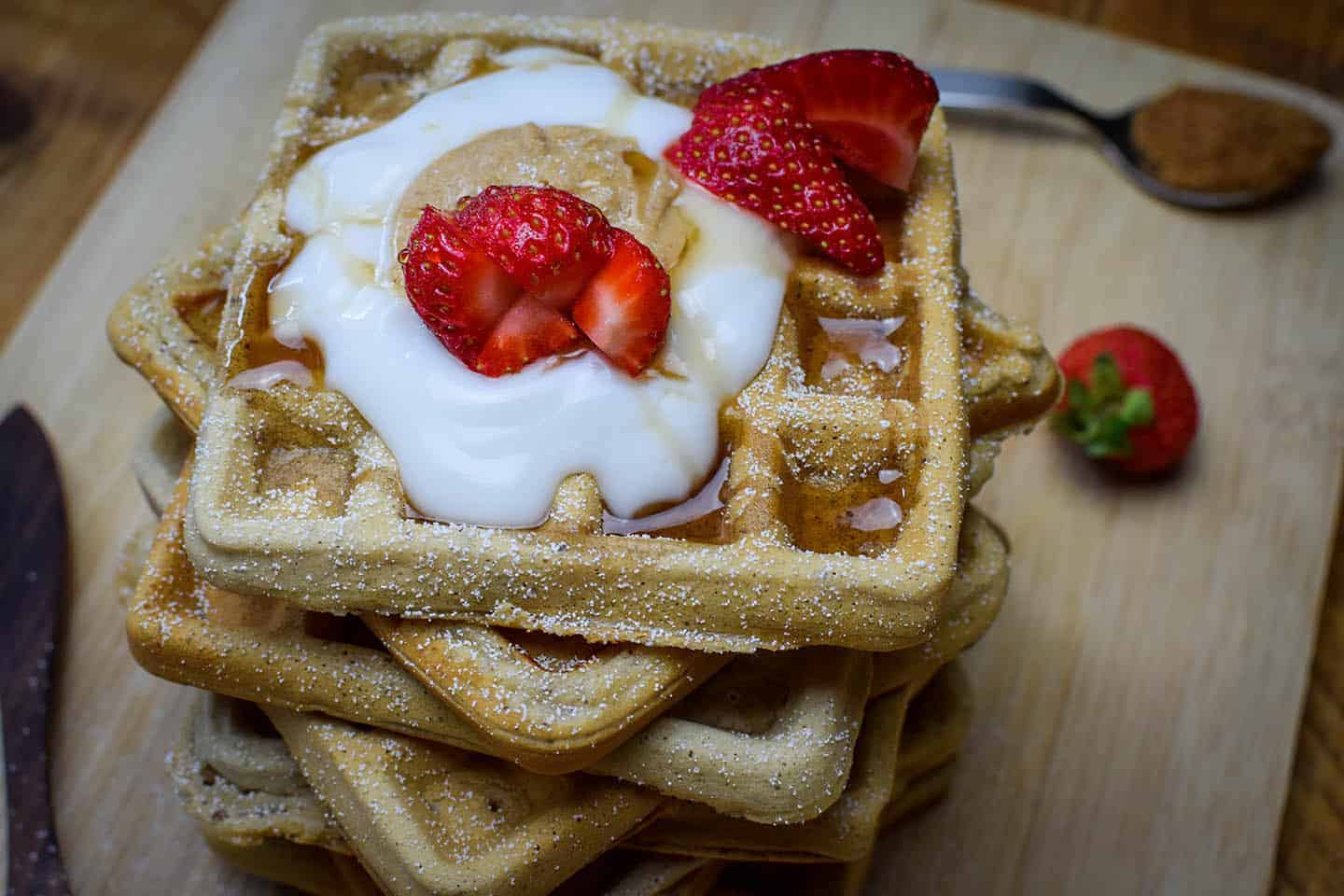 Simple Vegan Waffles using just seven ingredients Vegan Punks