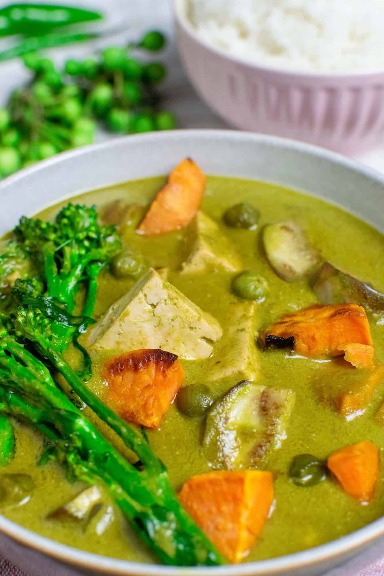 Vegan Thai Green Curry with tofu and sweet potato Vegan Punks