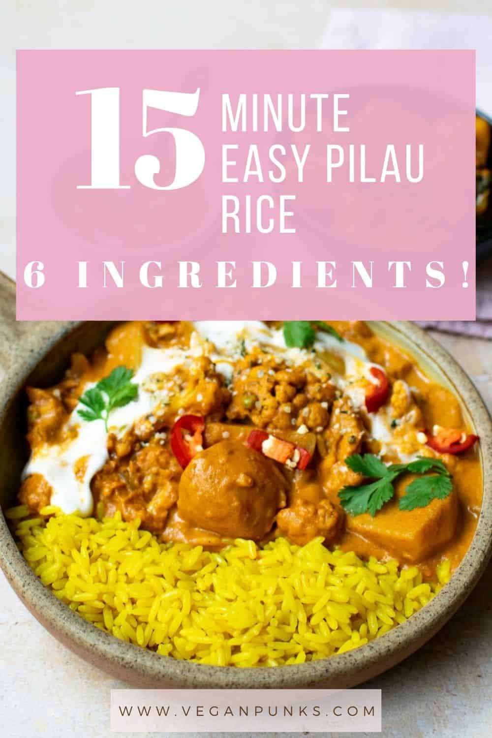 How To Prepare Pilau Rice in 15 Minutes Vegan Punks