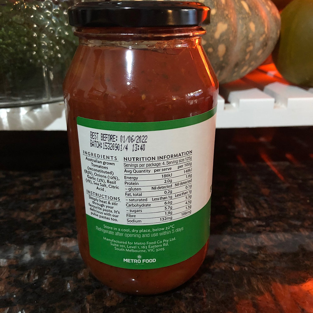 Keep it Cleaner Tomato, Garlic & Basil Pasta Sauce Vegan Reviews