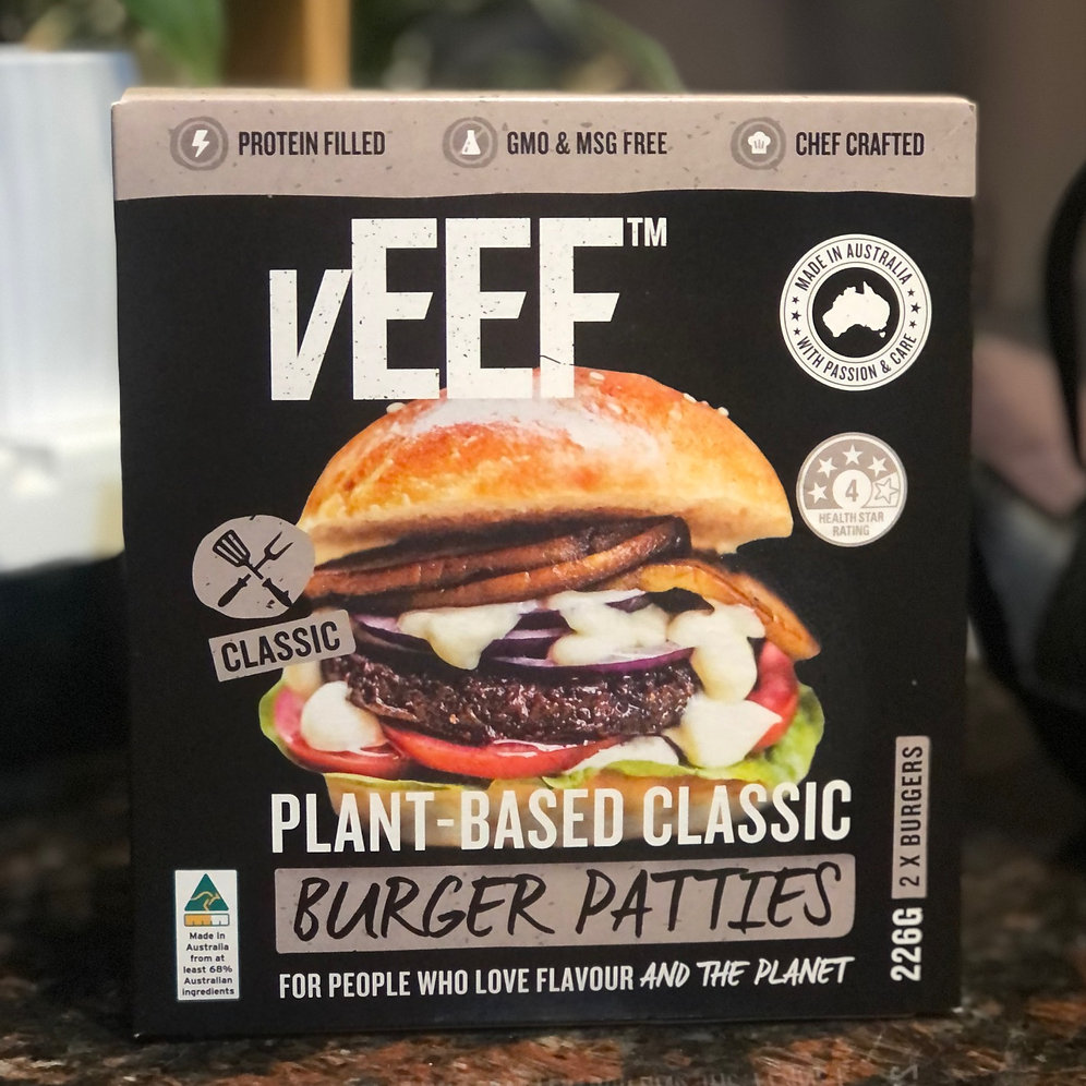 vEEF PlantBased Classic Burger Patties Vegan Reviews