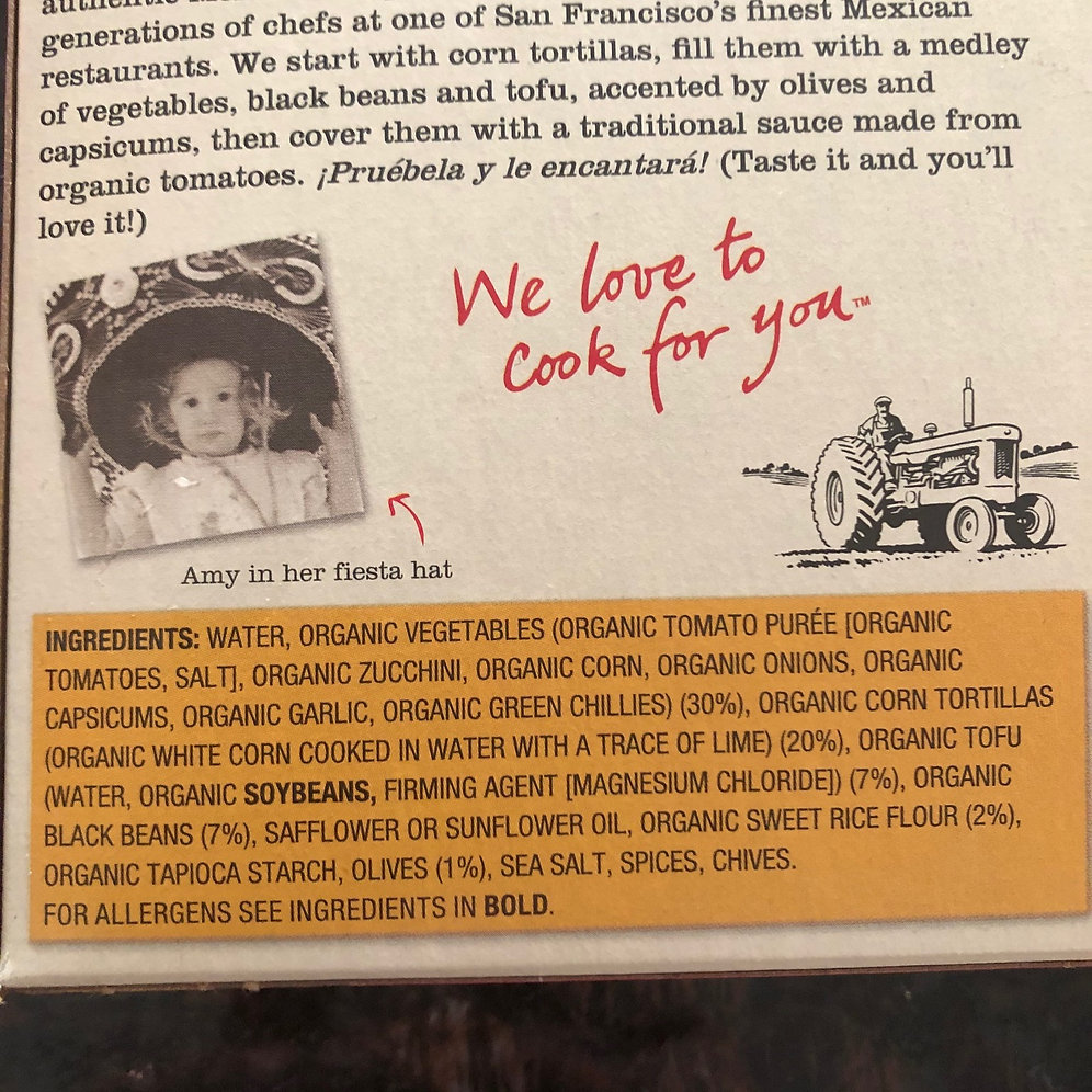 Amy’s Kitchen Enchilada Black Bean and Vegetable Vegan Reviews